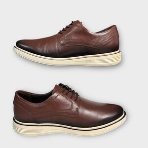 Pegada Mestico Shoes Men's 8 Brown Leather Casual Dress Made In Brazil 126101-04